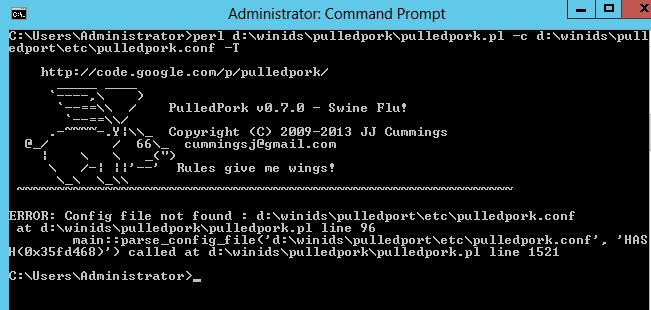 Error on Test of Rules and Signatures Update Test